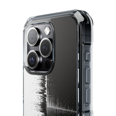 Black Impact MagSafe Phone Case for iPhone - Static Signal Split