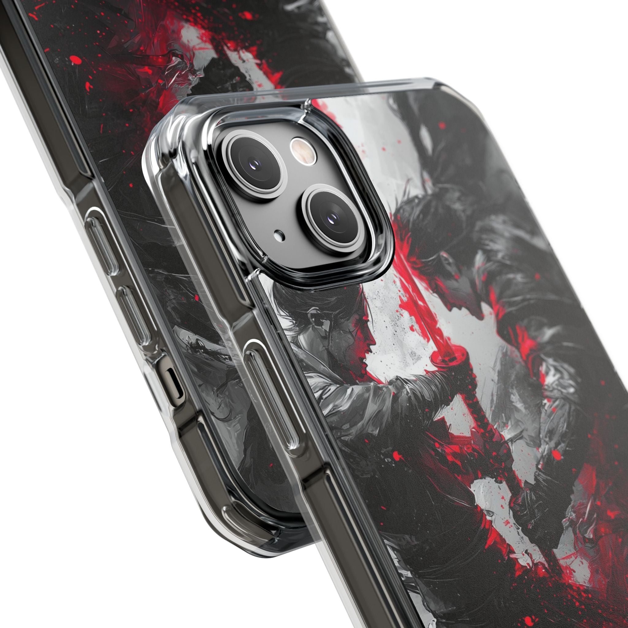 Shattered Crimson Duel · Impact Hoesje voor iPhone · Magsafe