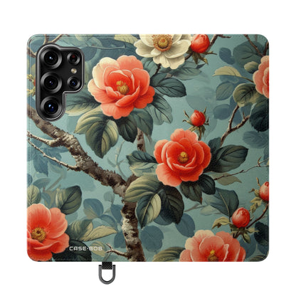Pink Camellia - Samsung S25 Ultra Case - Wallet
