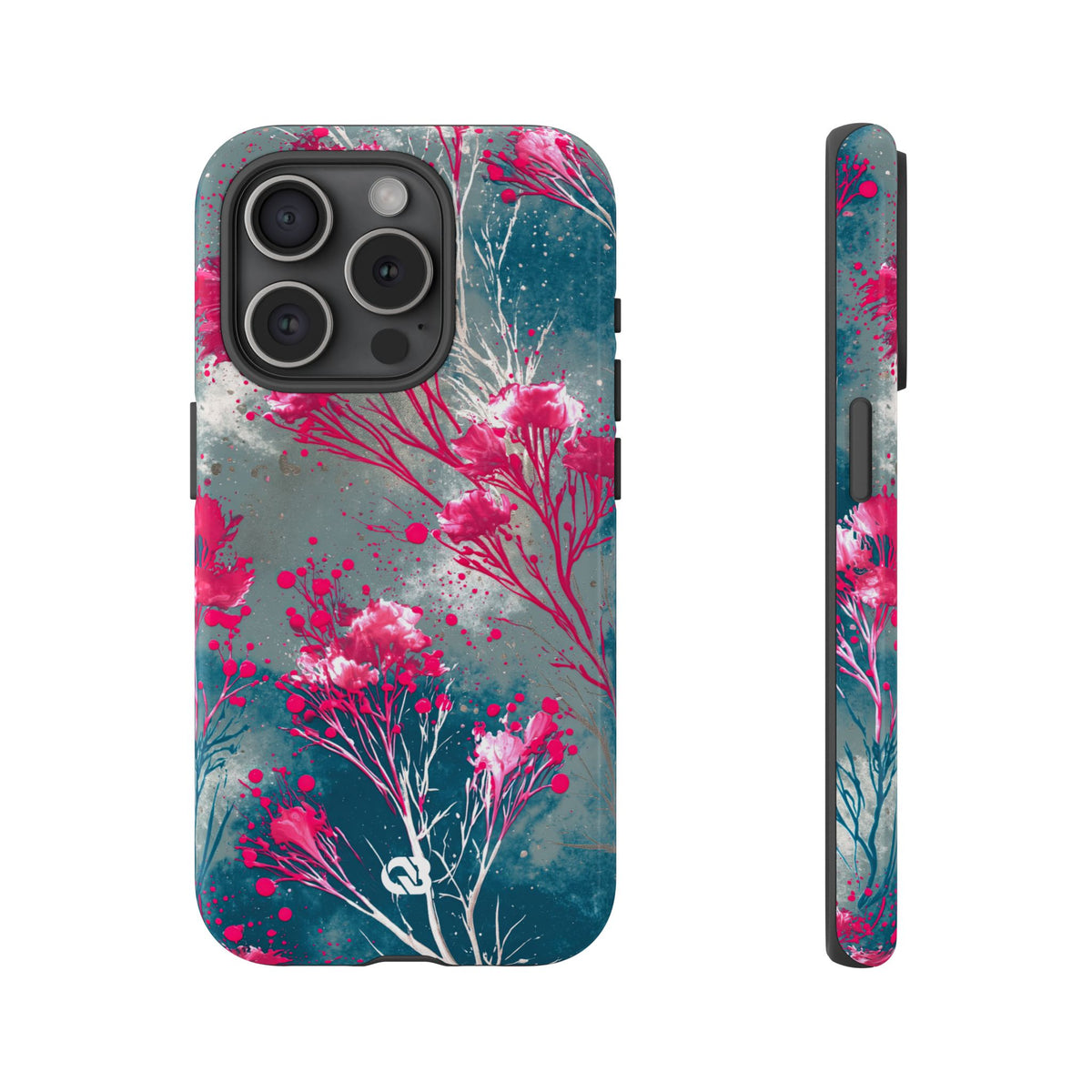 Cyber Blossom · Tough Phone Case for iPhone · Teal