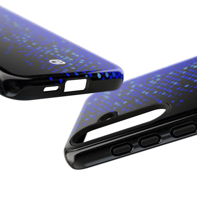 Cobalt Hex Dispersion · Tough Phone Case for Samsung · Blue