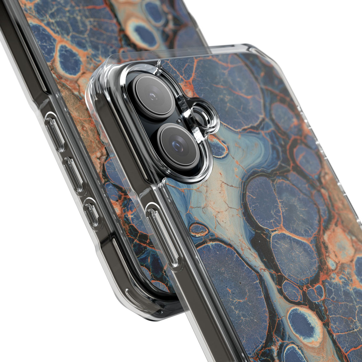Astral Orb Resonance · Clear Impact Magnetic Phone Case for iPhone · Blue