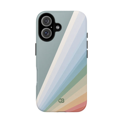 Green Tough Phone Case for iPhone - Sage Prism Beam