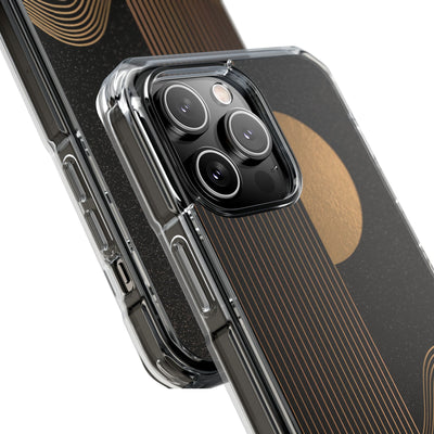 Gold Impact MagSafe Phone Case for iPhone - Gilded Obsidian Dunes