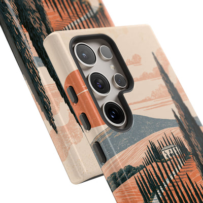 Orange Tough Phone Case for Samsung - Terracotta Ridge Trail