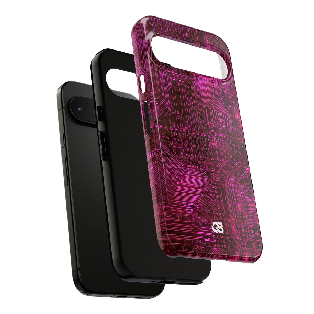 Magenta Circuit Trace · Tough Phone Case for Pixel ·  Pink