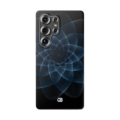 Blue Lite Phone Case for Samsung - Cobalt Geometric Bloom