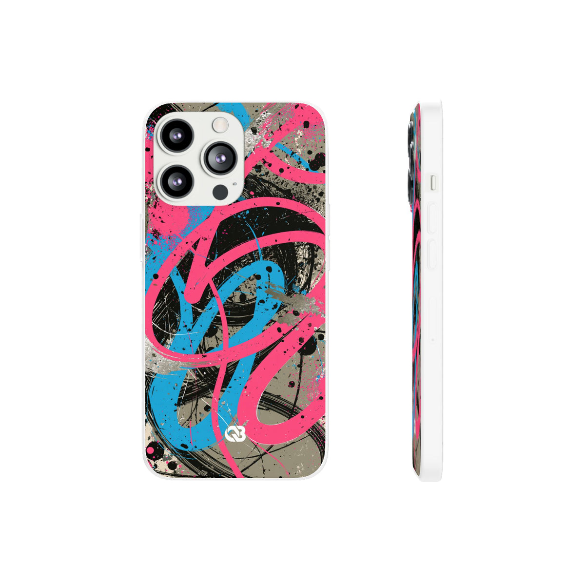 Cyber Splatter Flow · Lite Phone Case for iPhone ·  Pink
