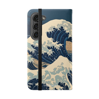 Cresting Navy Wave - Samsung S23 Case - Wallet