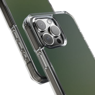 Evergreen Gradient · Clear Impact Magnetic Phone Case for iPhone ·  Green