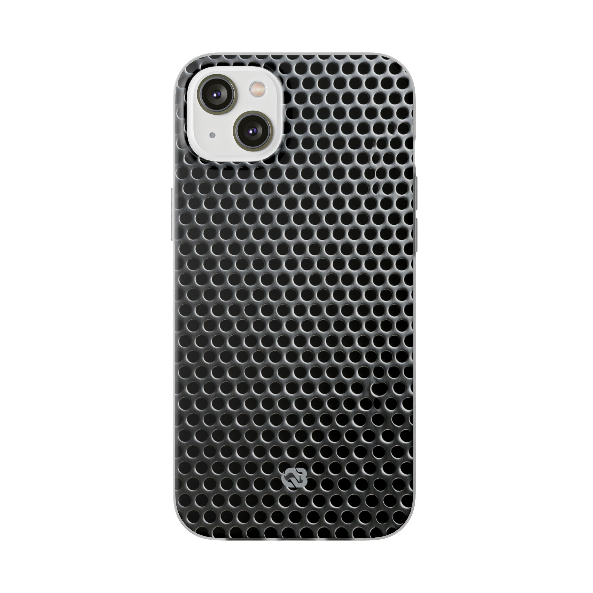Silver Lite Phone Case for iPhone - Brutalist Steel Mesh