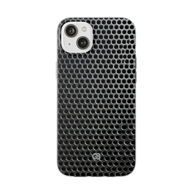 Silver Lite Phone Case for iPhone - Brutalist Steel Mesh