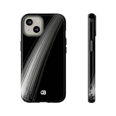 Black Tough Phone Case for iPhone - Linear Velocity Beam