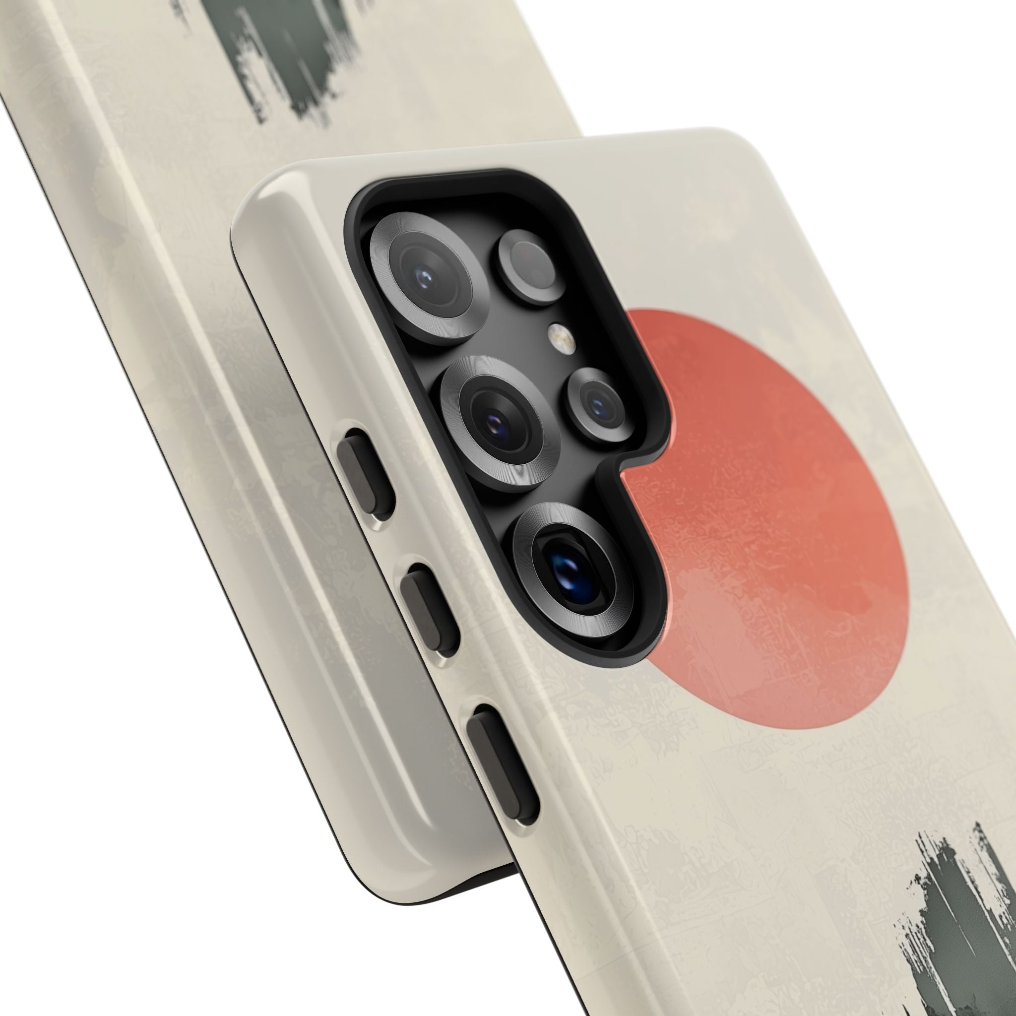 Karmesiner Sonnenstreich · Tough Handyhülle für Samsung