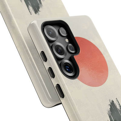 Karmesiner Sonnenstreich · Tough Handyhülle für Samsung