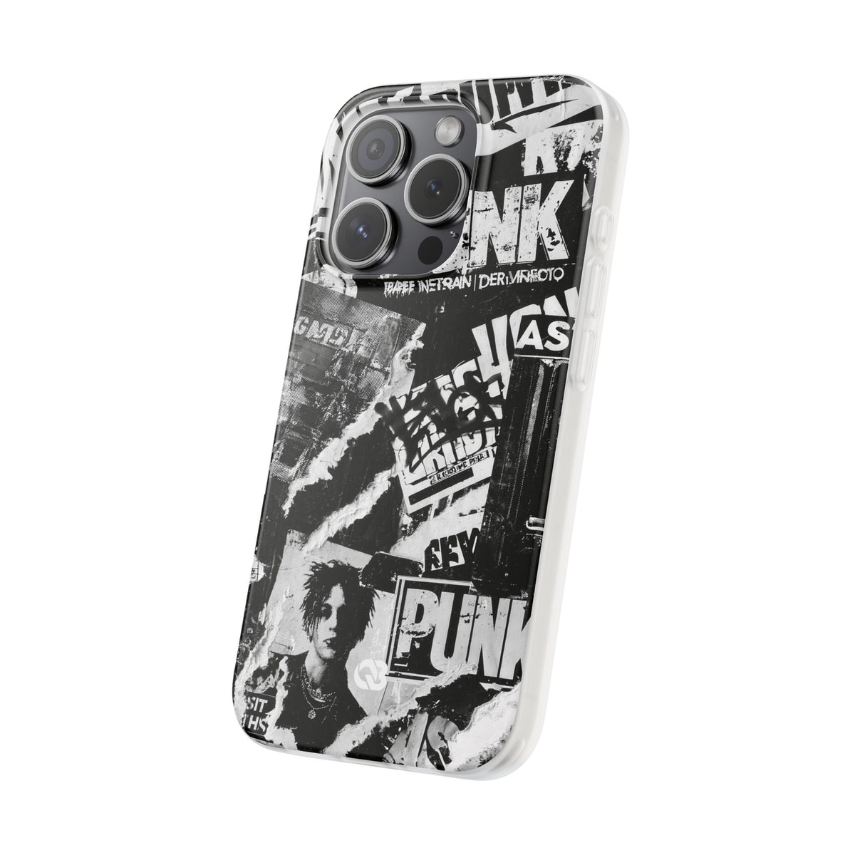 Underground Punk Collage · Lite Phone Case for iPhone ·  Black