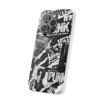 Underground Punk Collage · Lite Phone Case for iPhone ·  Black