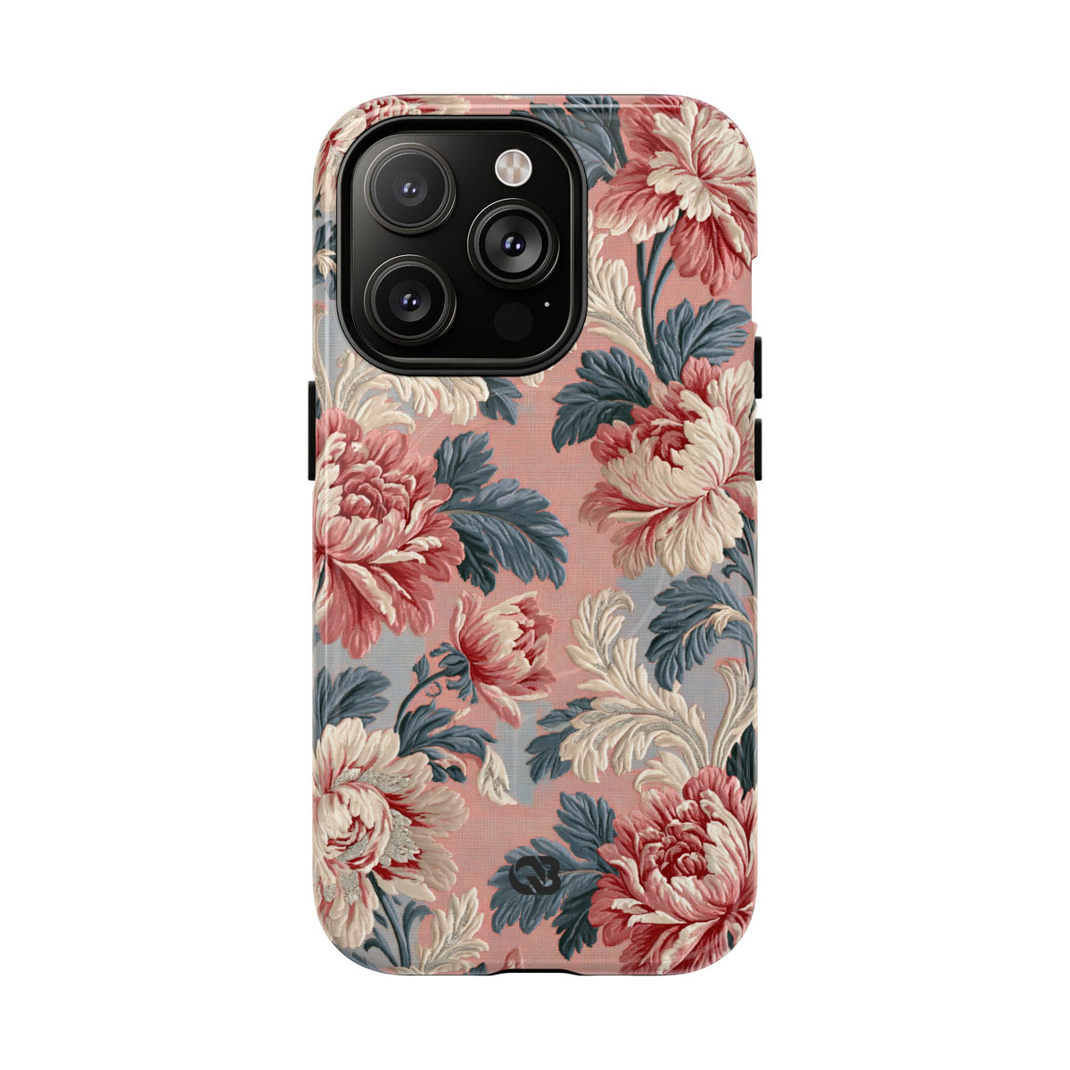 Blush Peony Jacquard · Tough 2.0 Magnetic Phone Case for iPhone · Pink