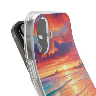 Crimson Shore Horizon · Soft Handyhülle für iPhone