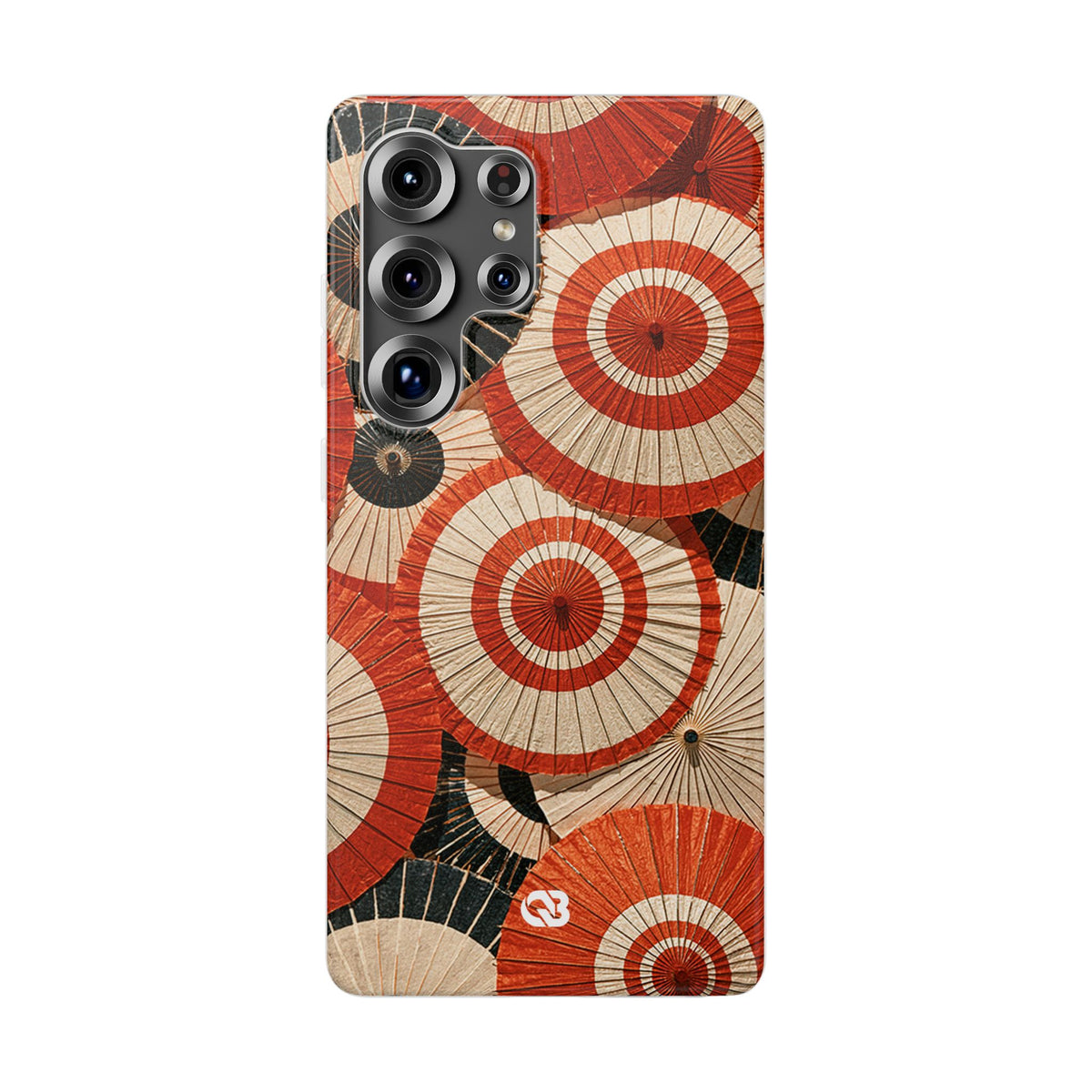 Vermilion Wagasa Motif · Lite Phone Case for Samsung · Red