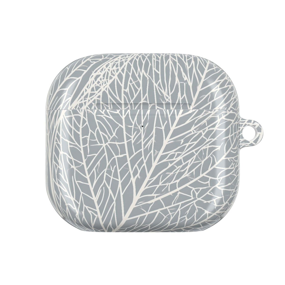 Minimal Leaf Skeleton · Hard Case for AirPods & AirPods Pro · Grey