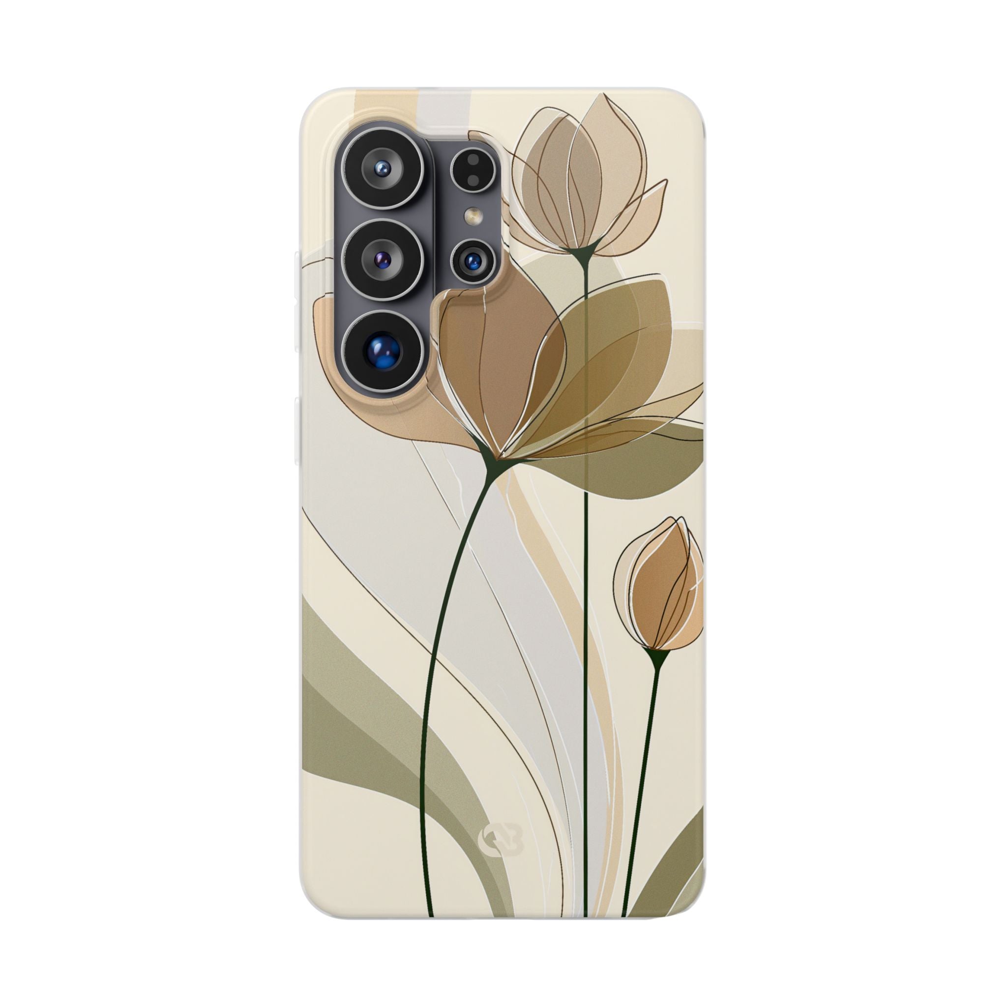 Beige Lite Phone Case for Samsung - Muted Ochre Petals