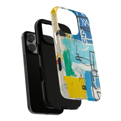 Azure Urban Scribble · Tough Phone Case for iPhone