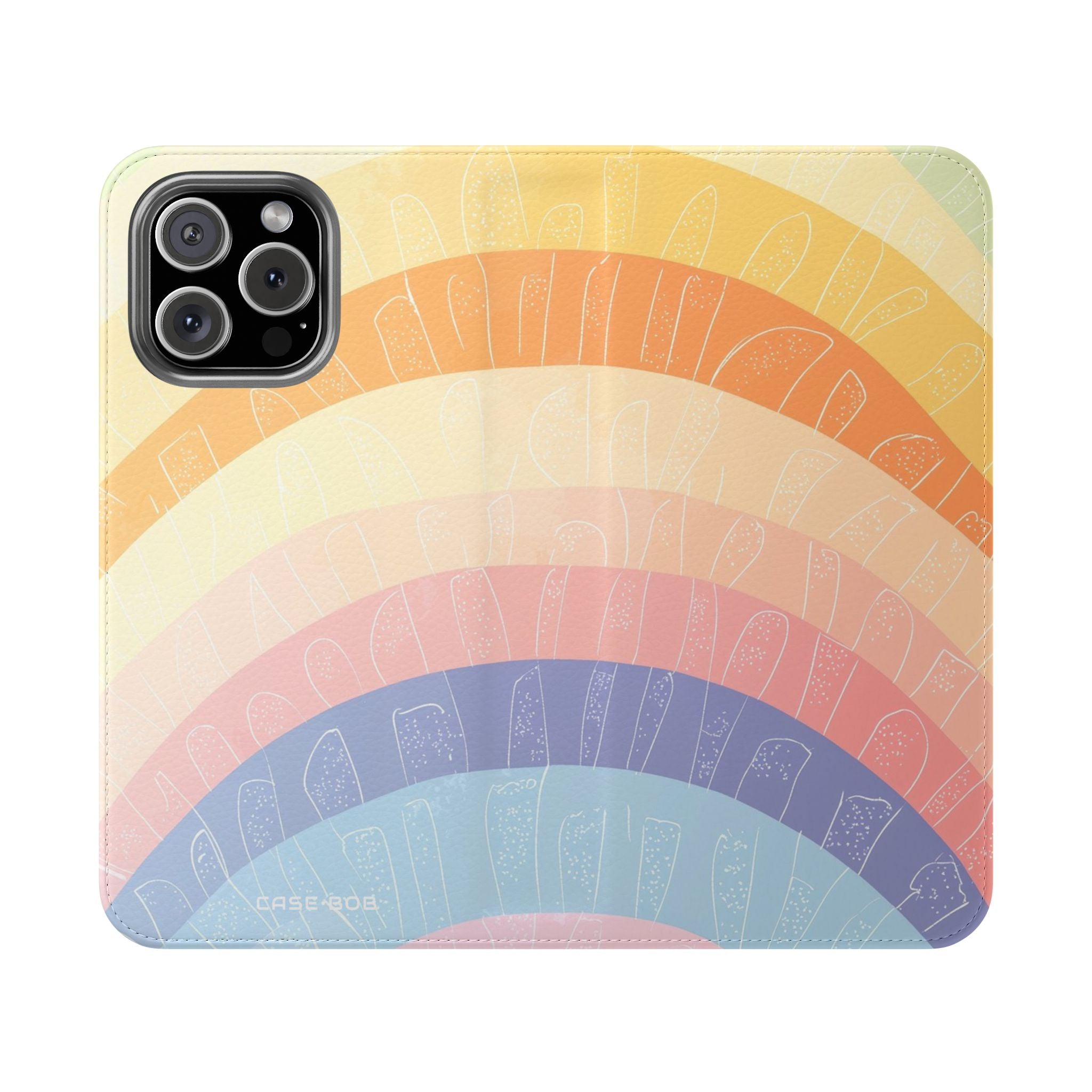 Pastel Rainbow Glow - iPhone 16 Max Case - Wallet