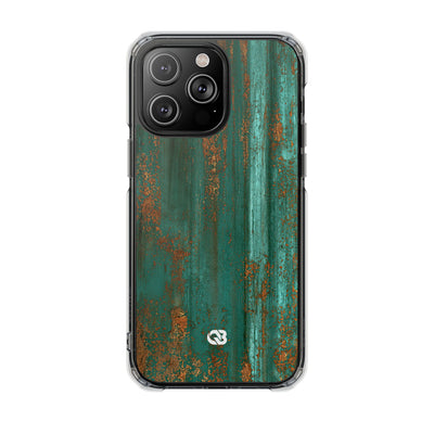 Oxidized Verdigris · Clear Impact Magnetic Phone Case for iPhone ·  Teal