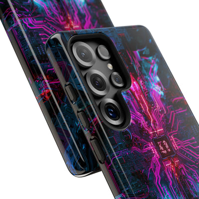 Neural Circuit Core · Tough Phone Case for Samsung · Black