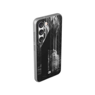 Black Lite Phone Case for Samsung - Ghost Urban Wireframe