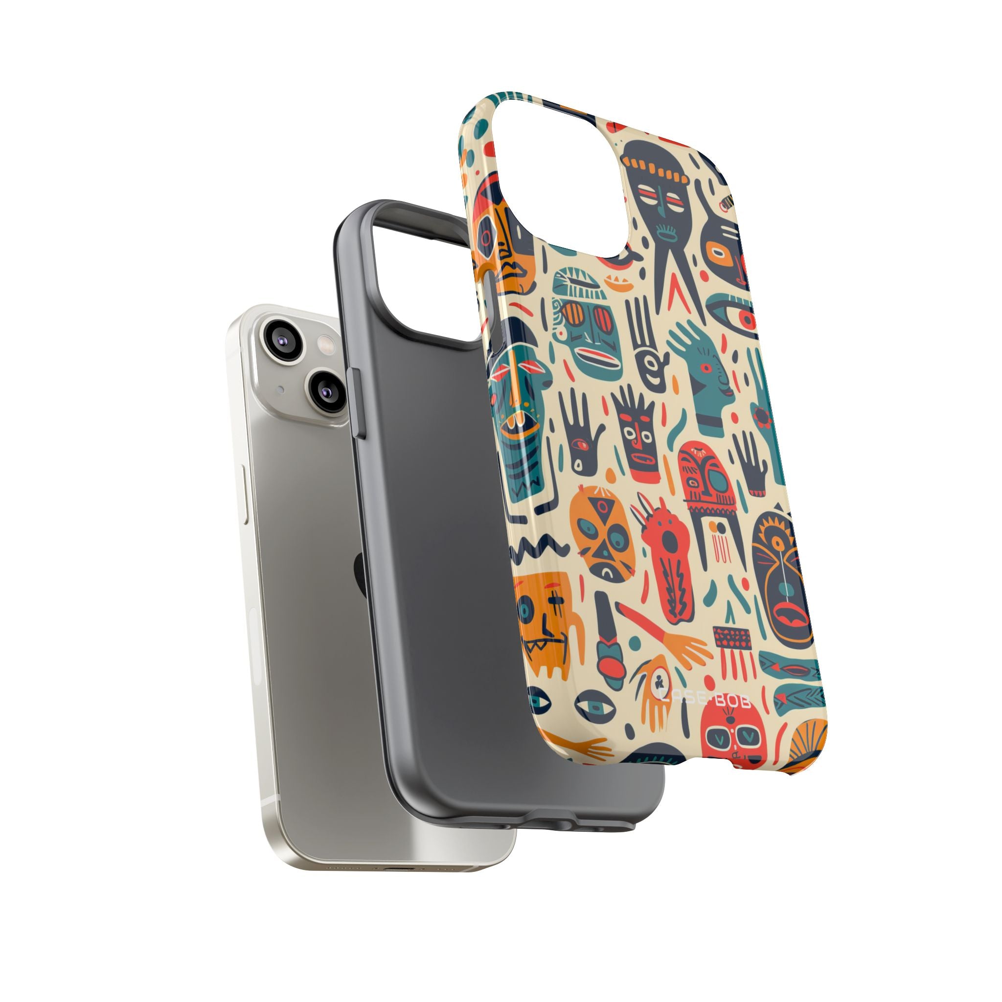 Lebendige Gesichter iPhone 14 Case - Tough