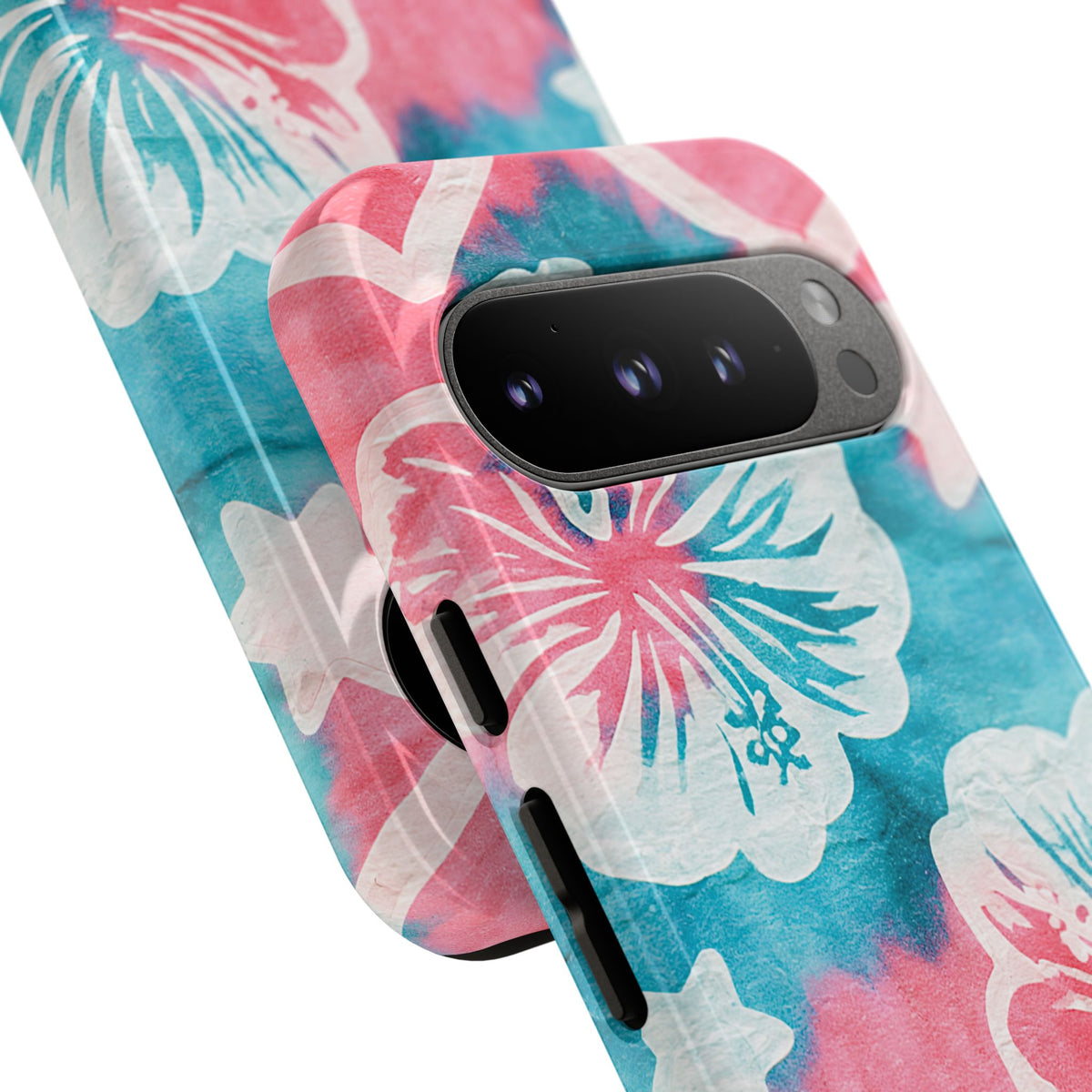 Tropical Hibiscus Bloom · Tough Phone Case for Pixel ·  Teal