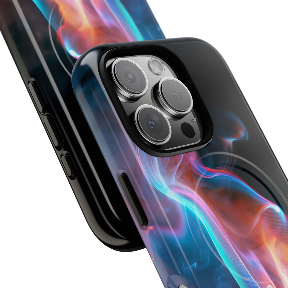 Neon Waveform · Tough 2.0 Magnetic Phone Case for iPhone · Black