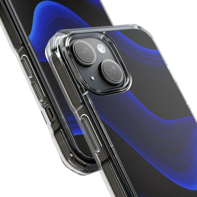 Blue Impact MagSafe Phone Case for iPhone - Electric Cobalt Flow