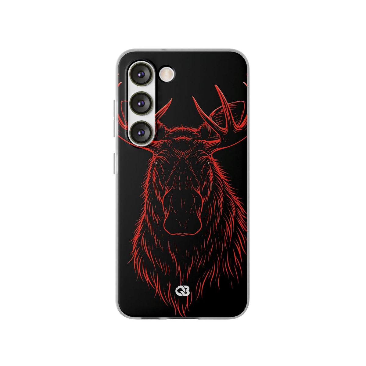 Crimson Horizon Moose · Lite Phone Case for Samsung · Black