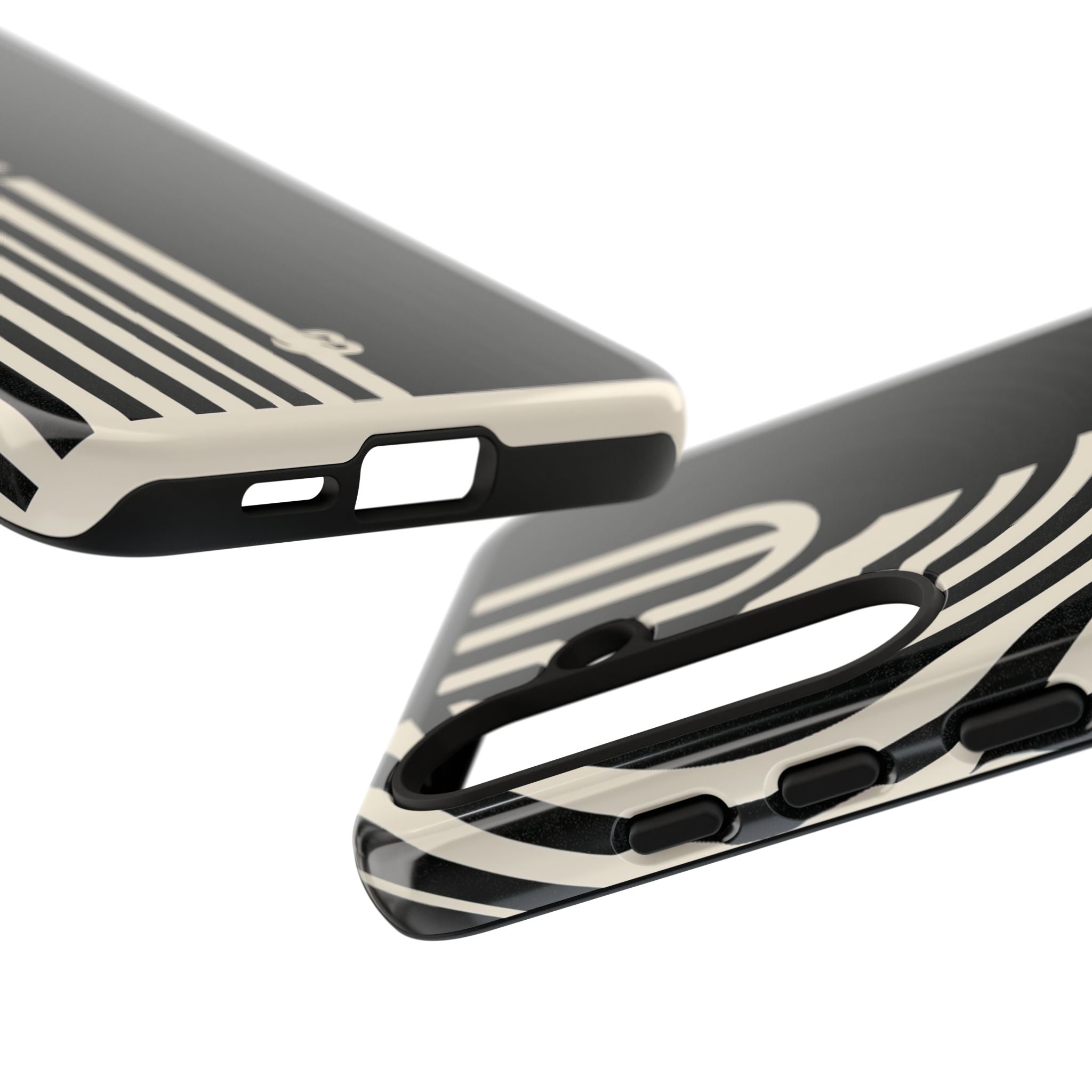 Beige Tough Phone Case for Samsung - Monolith Ivory Signal
