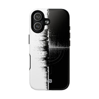Black Tough 2.0 Magsafe Phone Case for iPhone - Static Signal Split