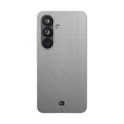Grey Lite Phone Case for Samsung - Chrome Mesh Warp
