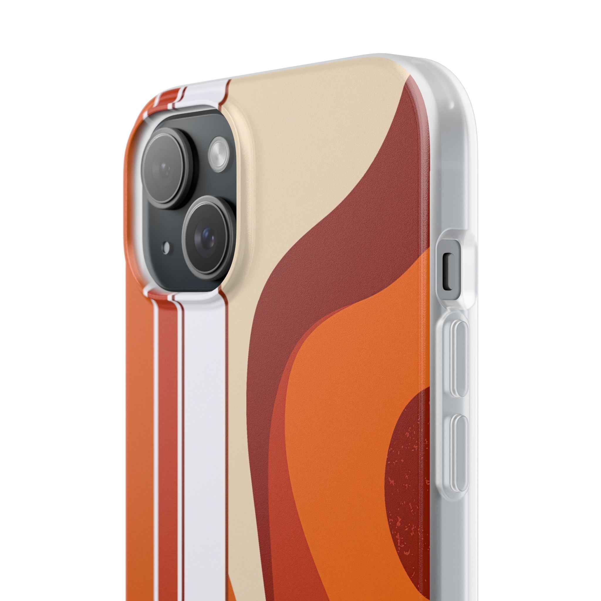 Orange Lite Phone Case for iPhone - Terracotta Metro Line