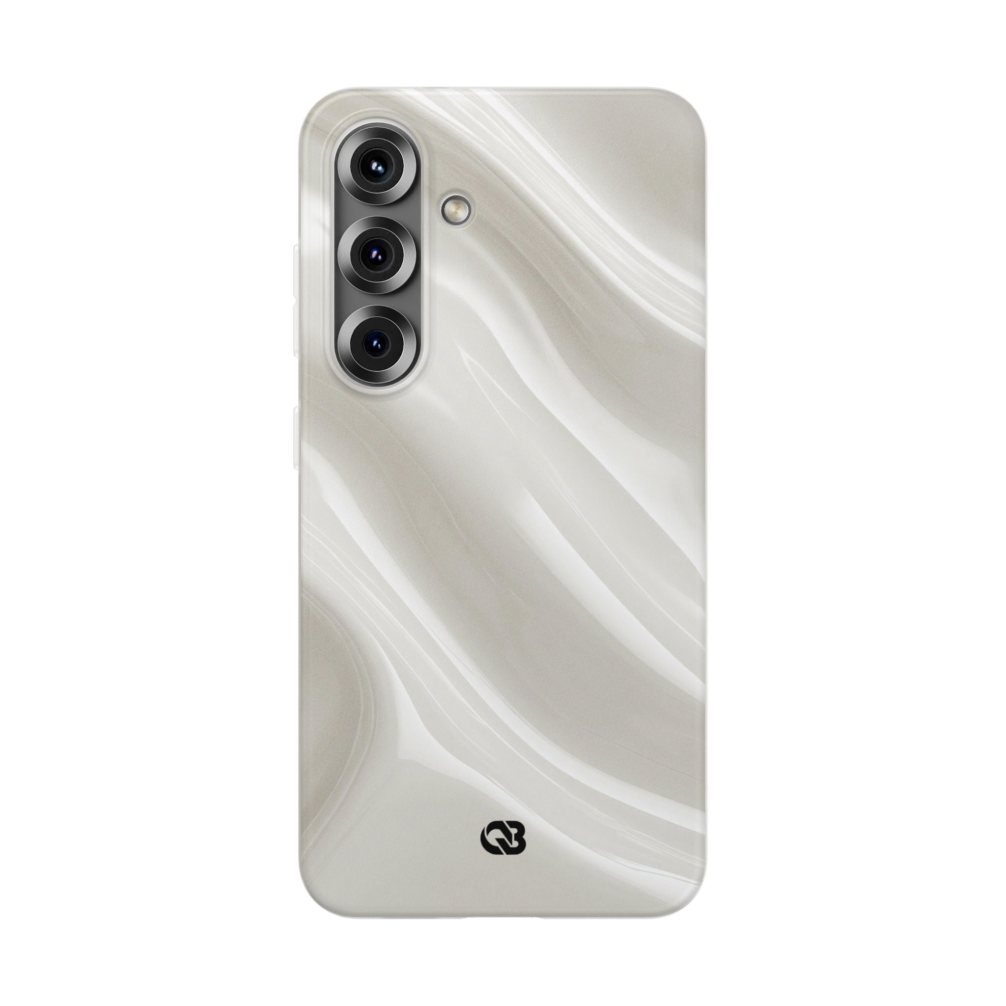 White Lite Phone Case for Samsung - Polished Ivory Wave