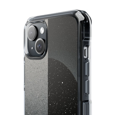 Black Impact MagSafe Phone Case for iPhone - Lunar Static Orbit