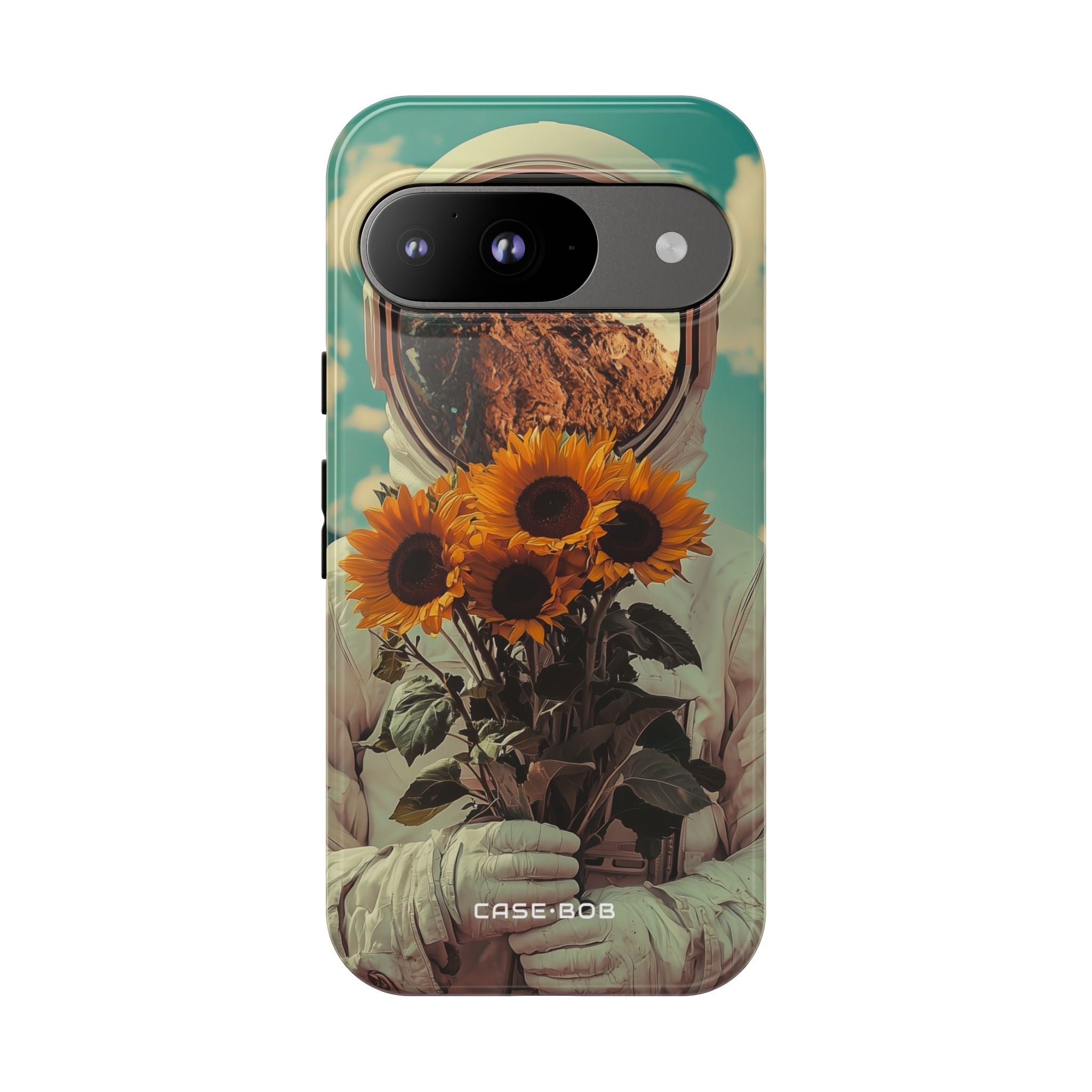 Sonnenblumen-Astronaut Google Pixel 9 Case - Tough
