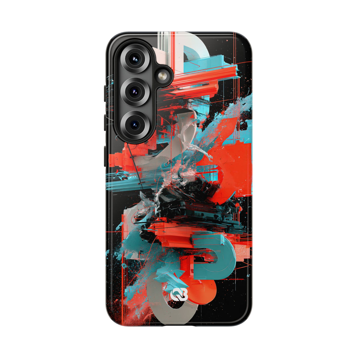 Fragmented Cyber Core · Tough Phone Case for Samsung · Black