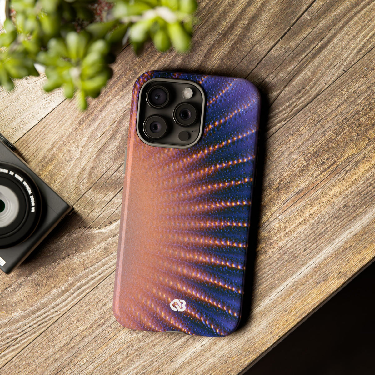 Luminous Aura Burst · Tough Phone Case for iPhone · Blue