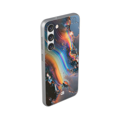 Prismatic Aura Flow · Lite Phone Case for Samsung · Blue