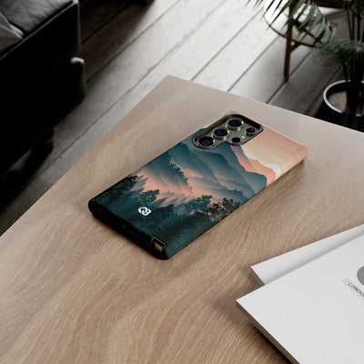 Teal Tough Phone Case for Samsung - Alpine Teal Horizon