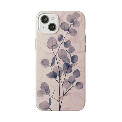 Ethereal Indigo Eucalyptus · Soft Phone Case for iPhone
