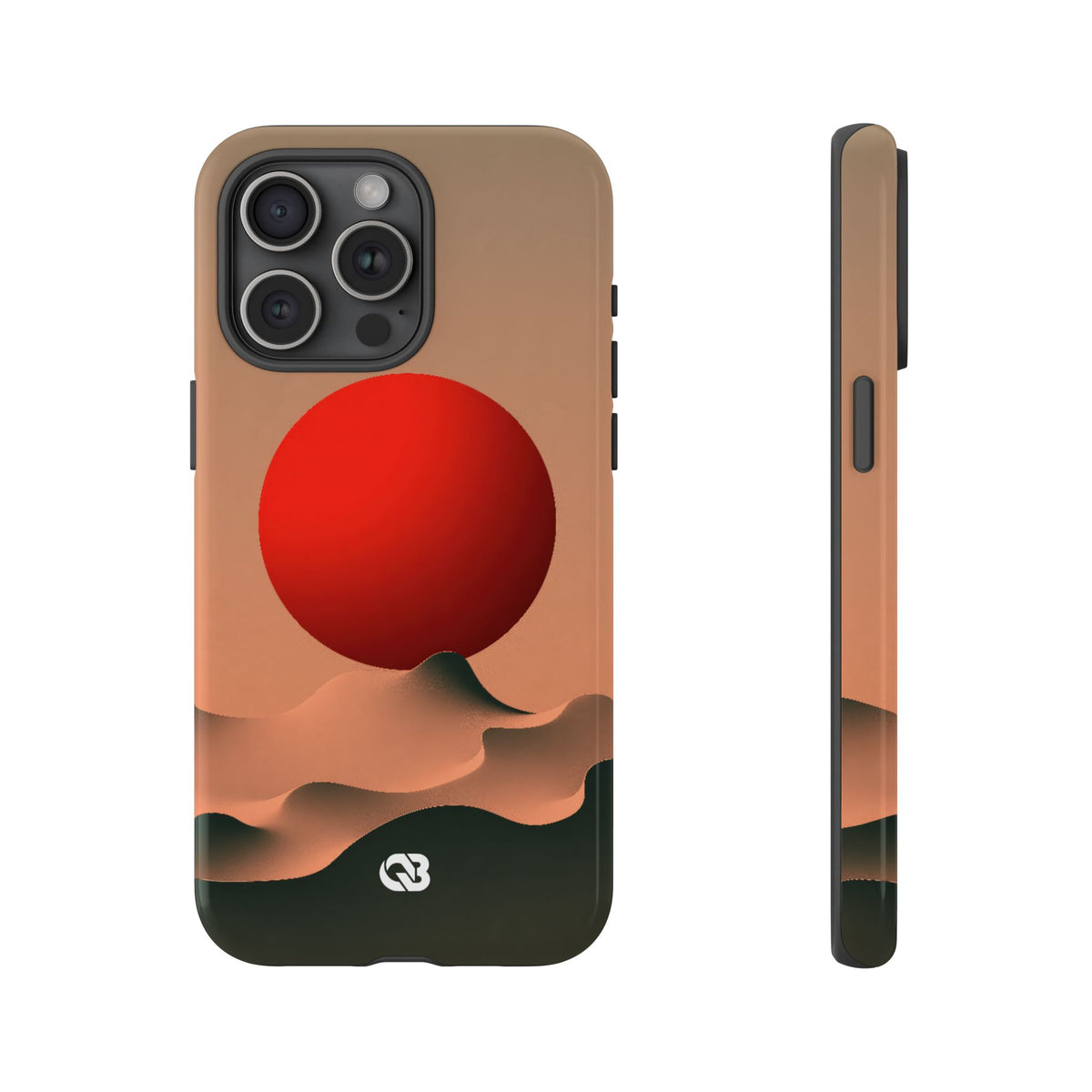 Crimson Sol Ridge · Tough Phone Case for iPhone · Red