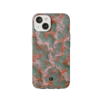 Coral Pixel Matrix · Lite Phone Case for iPhone ·  Green